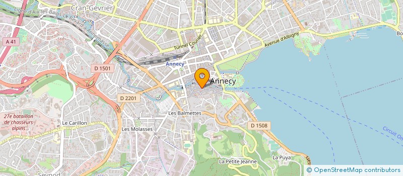 localisation de l'entreprise AGENCE CONSULAIRE HONORAIRE D'ITALIE à ANNECY