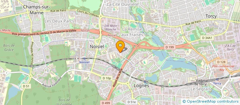 localisation de l'entreprise AGENCE COOPERATION LIVRE ET LECTURE à NOISIEL