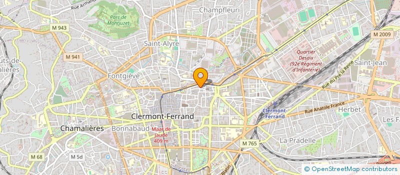 localisation de l'entreprise AGENCE COORDINATION ORGANISATION FORMATION EXPERTISE PREVENTION  CLERMONT-FERRAND