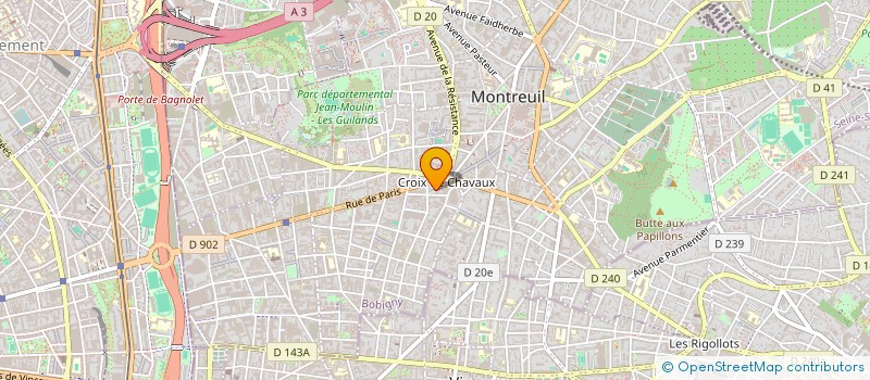 localisation de l'entreprise AGENCE CORNER à MONTREUIL