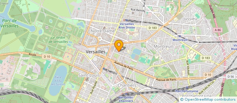 localisation de l'entreprise AGENCE COSY à VERSAILLES