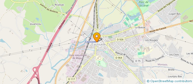 localisation de l'entreprise AGENCE COUDERC IMMOBILIER  CAUSSADE