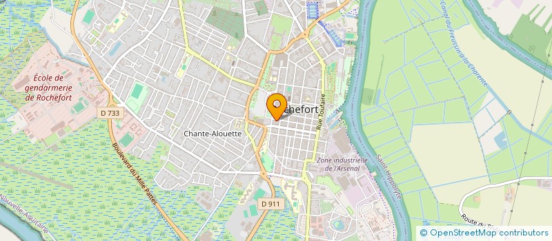 localisation de l'entreprise AGENCE COUDRE à ROCHEFORT