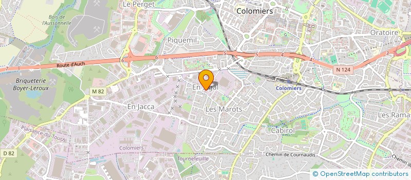 localisation de l'entreprise AGENCE COURRIER SERVICE ROUTAGE à COLOMIERS