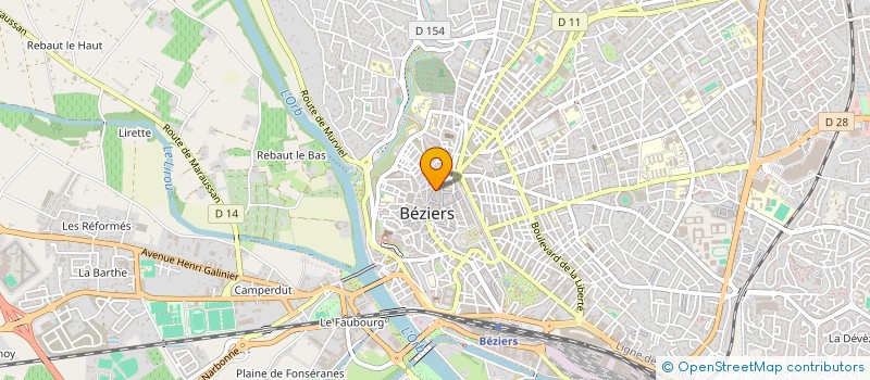 localisation de l'entreprise AGENCE CREATIVO  BEZIERS