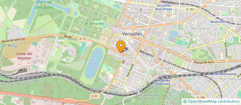localisation de l'entreprise AGENCE CREDIT CONSEIL à VERSAILLES