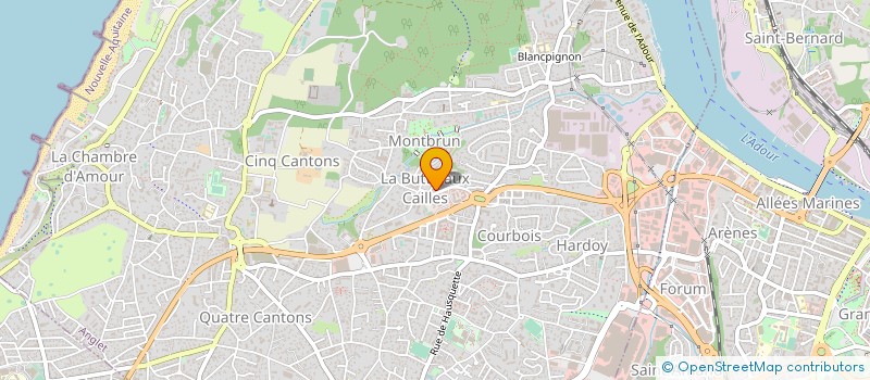 localisation de l'entreprise AGENCE CREHOUSE à ANGLET