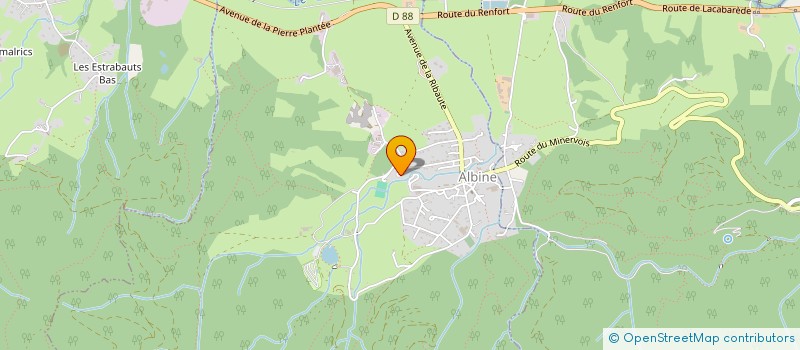 localisation de l'entreprise AGENCE CROUTE  ALBINE