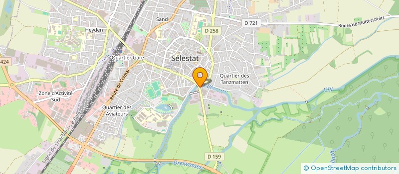localisation de l'entreprise AGENCE CULTURELLE GRAND EST à SELESTAT