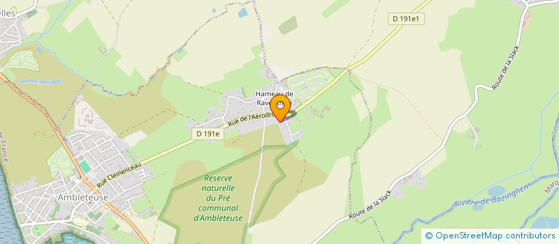 localisation de l'entreprise AGENCE CV-ROM-VIDEO  AMBLETEUSE