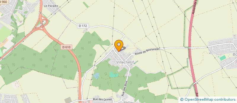 localisation de l'entreprise AGENCE D'ARCHITECTURE ANNE TOUTUT  VILLECHETIF