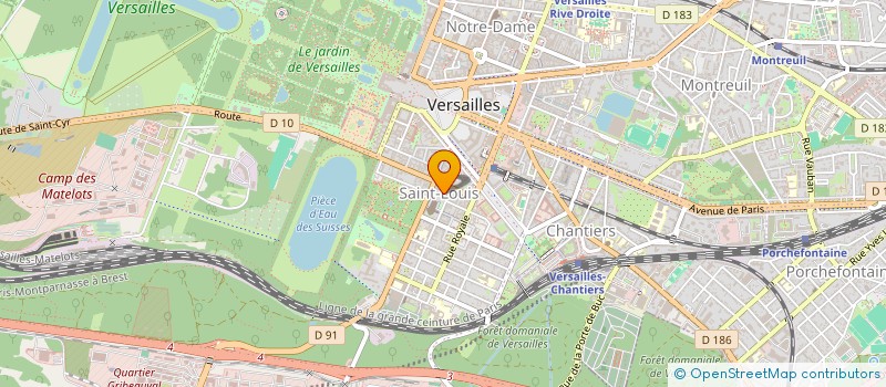 localisation de l'entreprise AGENCE D'ARCHITECTURE DESFORGES - AADG  VERSAILLES