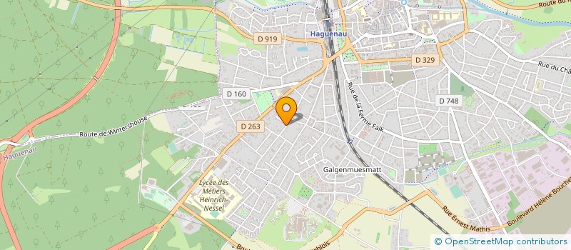 localisation de l'entreprise AGENCE D'ARCHITECTURE HECKEL - KIMMEL  HAGUENAU