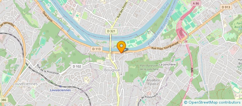 localisation de l'entreprise AGENCE D. CO  BOUGIVAL