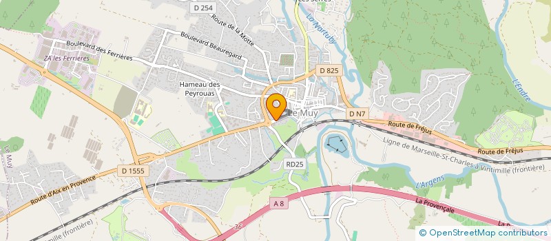 localisation de l'entreprise AGENCE D ELECTRICITE GENERALE BRUNET  LE MUY