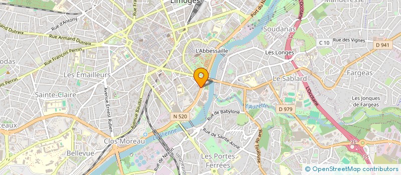 localisation de l'entreprise AGENCE D'ELECTRONIQUE à LIMOGES