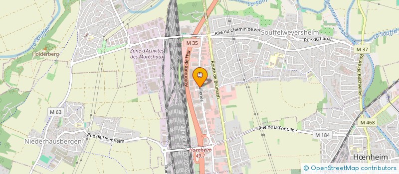 localisation de l'entreprise AGENCE D ETUDES METRES ET COORDINATION à SOUFFELWEYERSHEIM
