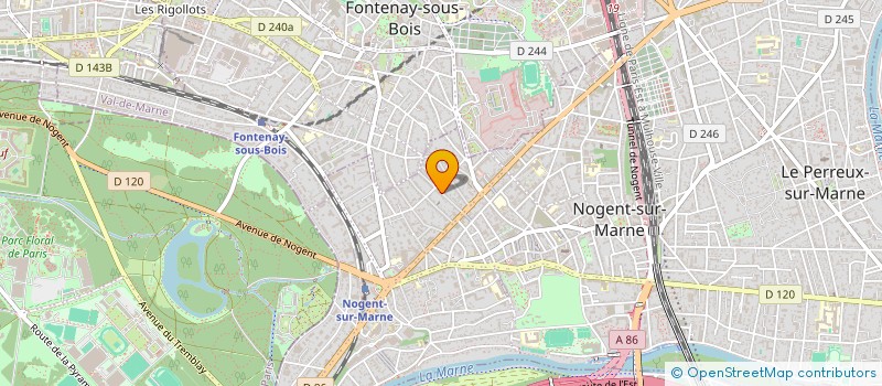 localisation de l'entreprise AGENCE D'INFORMATIONS REPORTERS D'ESPOIRS  NOGENT-SUR-MARNE