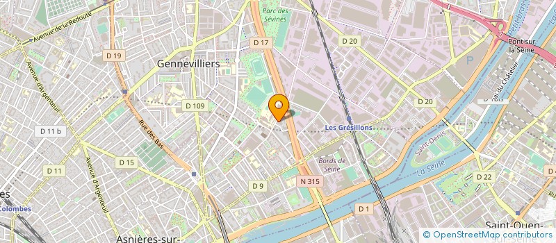 localisation de l'entreprise AGENCE D'INGENIERIE SOCIALE à GENNEVILLIERS