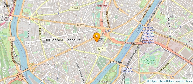 localisation de l'entreprise AGENCE D. SIMON à BOULOGNE-BILLANCOURT