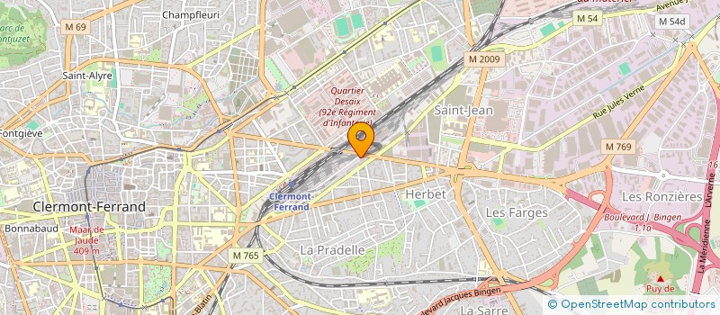 localisation de l'entreprise AGENCE D'URBANISME CLERMONT MASSIF CENTRAL  CLERMONT-FERRAND