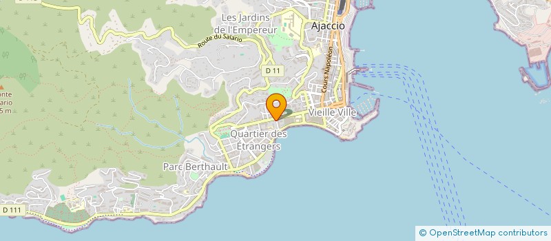 localisation de l'entreprise AGENCE D'URBANISME ET D'ENERGIE DE LA CORSE à AJACCIO