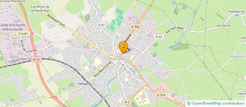 localisation de l'entreprise AGENCE D'URBANISME POUR LE DEVELOPPEMENT ET L'AMENAGEMENT DU COTENTIN ET DE LA MANCHE  VALOGNES