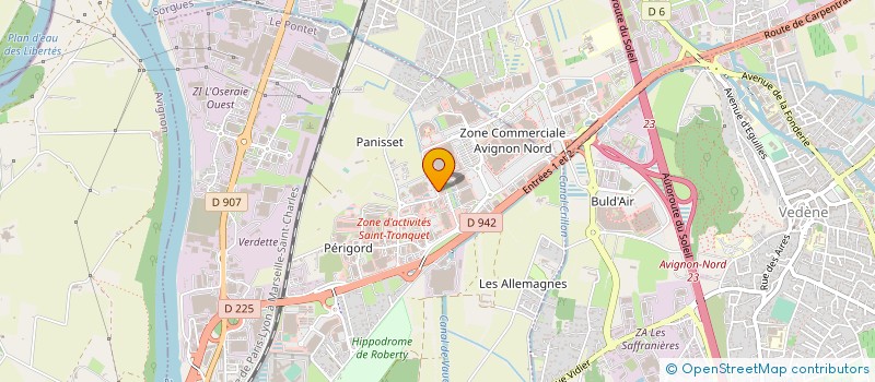 localisation de l'entreprise AGENCE D'URBANISME RHONE AVIGNON VAUCLUSE à LE PONTET