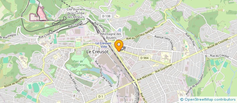 localisation de l'entreprise AGENCE DAILCROIX IMMOBILIER SARL à LE CREUSOT