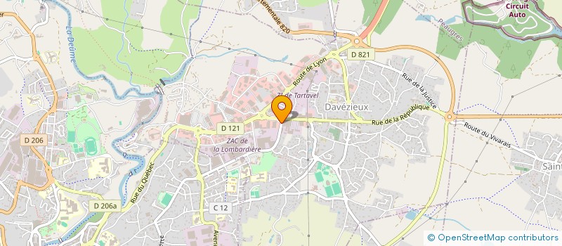 localisation de l'entreprise AGENCE DAUPHINOISE DE SURVEILLANCE ET DE SECURITE à DAVEZIEUX