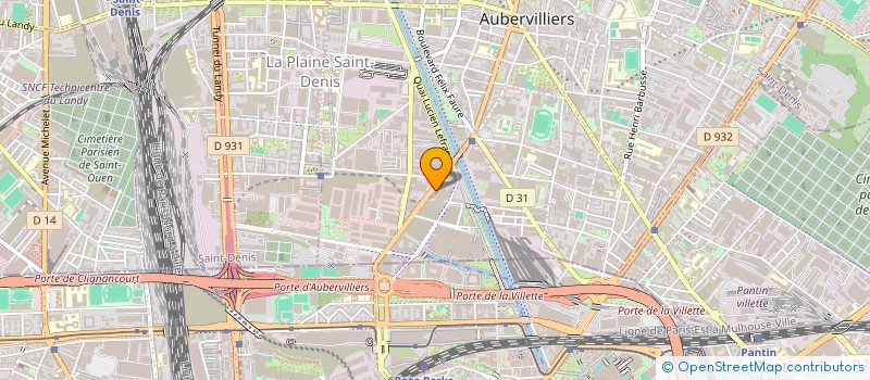 localisation de l'entreprise AGENCE DE COMMUNICATION ET DE PUBLICITE à AUBERVILLIERS
