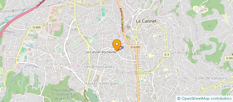 localisation de l'entreprise AGENCE DE COMMUNICATIONS VISUELLES à LE CANNET