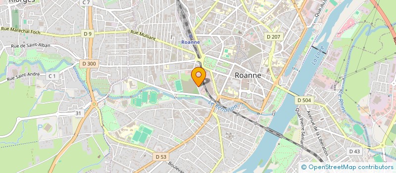 localisation de l'entreprise AGENCE DE CONSEIL ET DE COURTAGE EN TRAVAUX à ROANNE