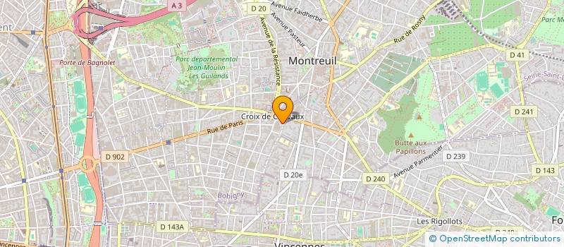 localisation de l'entreprise AGENCE DE CONSEILS DE STRATEGIE D'ENT à MONTREUIL