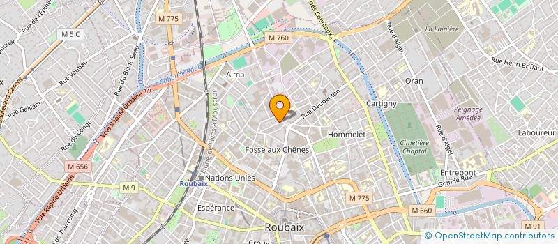 localisation de l'entreprise AGENCE DE COOPERATION LILLE AFRIQUE  ROUBAIX