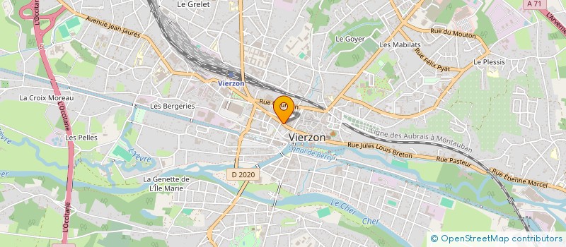 localisation de l'entreprise AGENCE DE DEVELOP ET DE PROMOTION CIALE à VIERZON