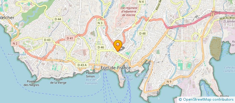 localisation de l'entreprise AGENCE DE DEVELOPPEMENT DURABLE D URBANISME ET D AMENAGEMENT DE MARTINIQUE à FORT-DE-FRANCE