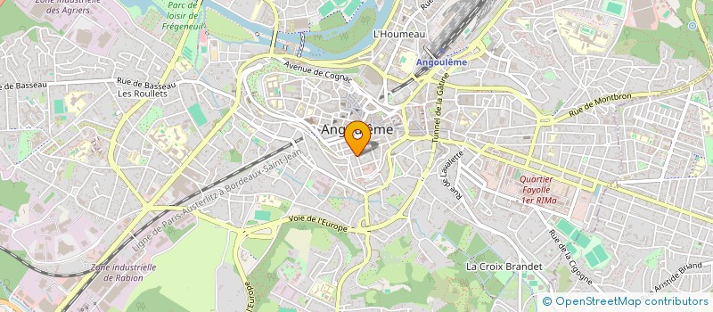 localisation de l'entreprise AGENCE DE DEVELOPPEMENT ET DE RESERVATION TOURISTIQUES DE LA CHARENTE à ANGOULEME