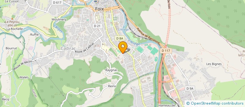localisation de l'entreprise AGENCE DE DEVELOPPEMENT TOURISTIQUE D ARIEGE PYRENEES à FOIX