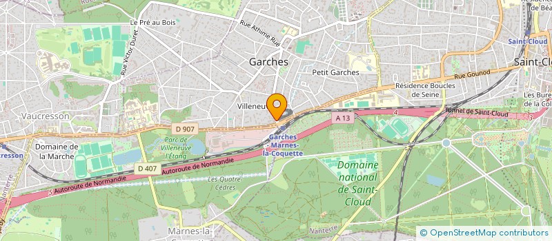 localisation de l'entreprise AGENCE DE DIAGNOCTIC IMMOBILIER CONSEIL à GARCHES