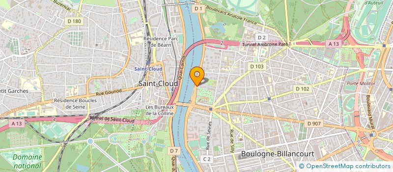localisation de l'entreprise AGENCE DE DIFFUSION EUROPEENNE SPECTACLE à BOULOGNE BILLANCOURT