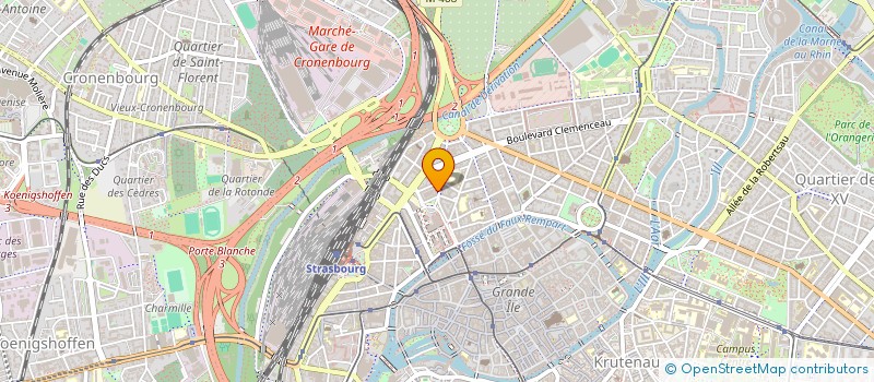 localisation de l'entreprise AGENCE DE GARDIENNAGE DE SECURITE ET DE PROTECTION à STRASBOURG