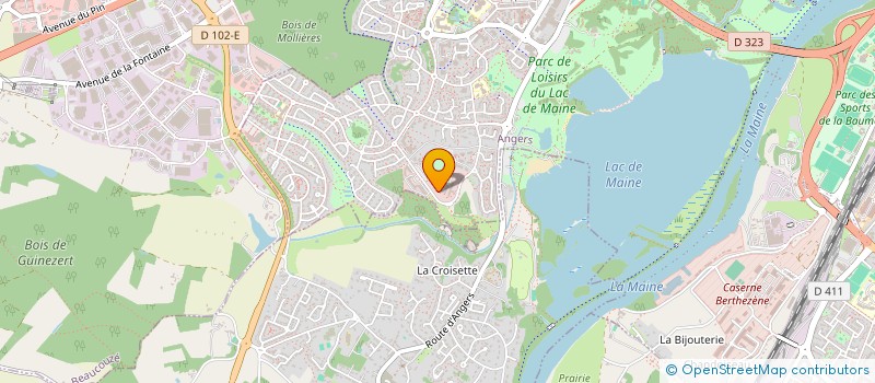 localisation de l'entreprise AGENCE DE L ENVIRONNEMENT ET DE LA MAITRISE DE L ENERGIE à ANGERS