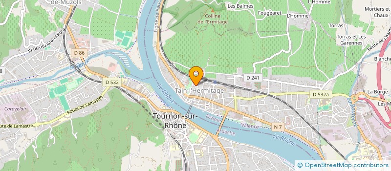 localisation de l'entreprise AGENCE DE L'HERMITAGE  TAIN-L'HERMITAGE