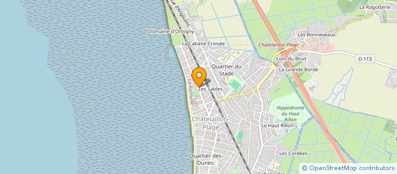 localisation de l'entreprise AGENCE DE L'OCEAN ET DU CASINO à CHATELAILLON-PLAGE