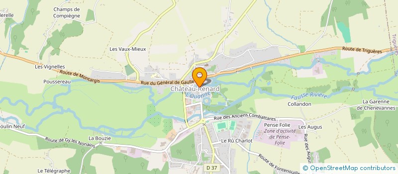localisation de l'entreprise AGENCE DE L'OUANNE  CHATEAU-RENARD