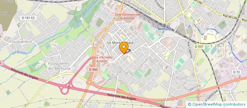 localisation de l'entreprise AGENCE DE L'URBANISME DE L'ARTOIS à BETHUNE