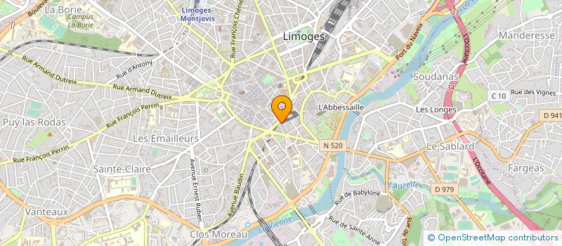 localisation de l'entreprise AGENCE DE LA CITE à LIMOGES