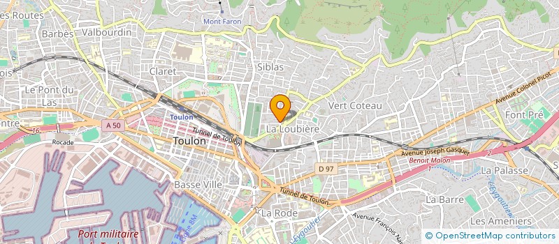 localisation de l'entreprise AGENCE DE LA COTE  TOULON