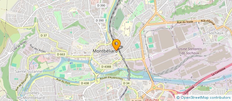 localisation de l'entreprise AGENCE DE LA GARE à MONTBELIARD